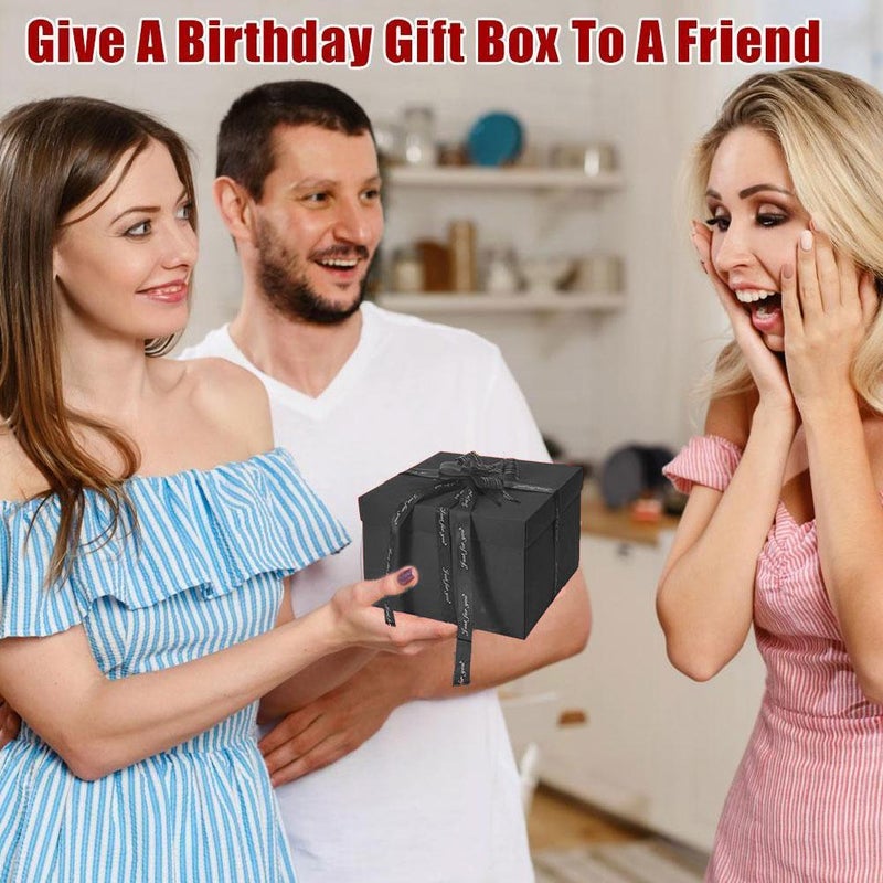 DIY Explosion Gift Box, 5 Layer Snack Explosion Box with Tape and Ribbon, Scrapbooking Boxes, Photo Album, Photo Gifts, Creative Explosion Boxes for Anniversary,Birthday,Valentine's Day - Image 3